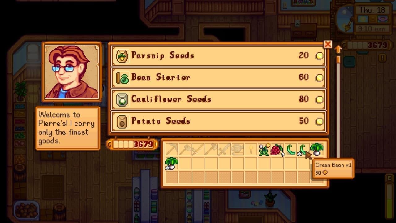 17 Selling of produce in the town store