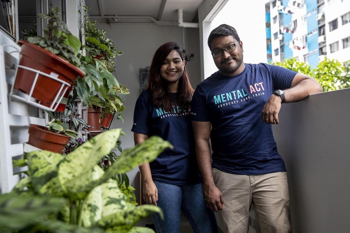7 Founders of Mental ACT: Nisha (left) and her partner, Devan (right).